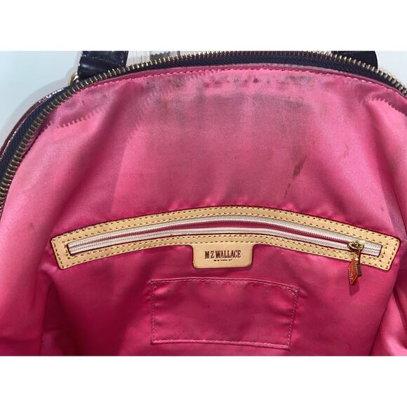 MZ Wallace Bea Bag Black Bedford Nylon Tote Shoulder Handbag Women Lightweight - Picture 8 of 13